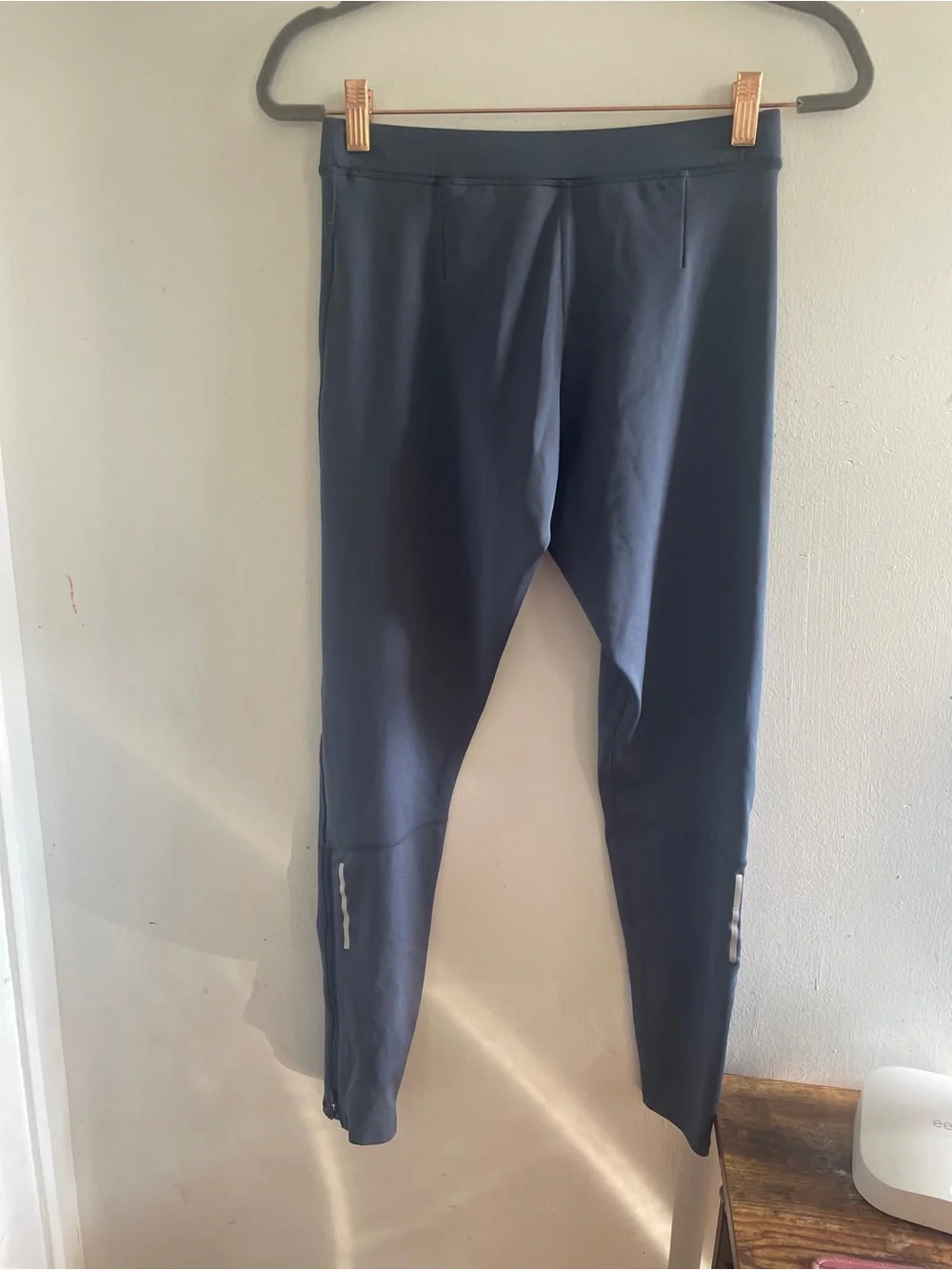 Mens Nike Black and Gray Women's High-Waist Athletic Leggings